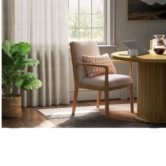 🌴Charming Threshold Cream and White Textured Curtain - Picture 13 of 13